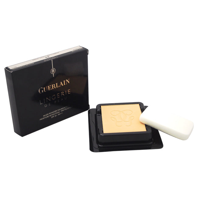 Guerlain Lingerie De Peau Nude Powder Foundation SPF 20 - # 32 Light Amber by Guerlain for Women - 0.35 oz Foundation (Refillable)