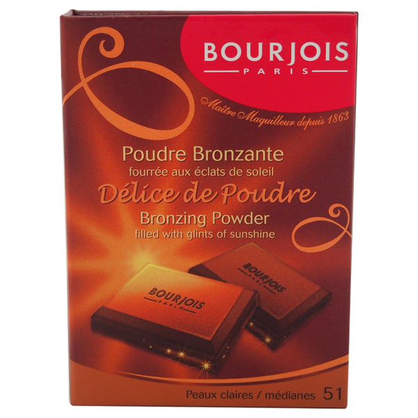 Bourjois Delice de Poudre Bronzing Powder - # 51 Peaux Claires/Medianes by Bourjois for Women - 0.6 oz Powder