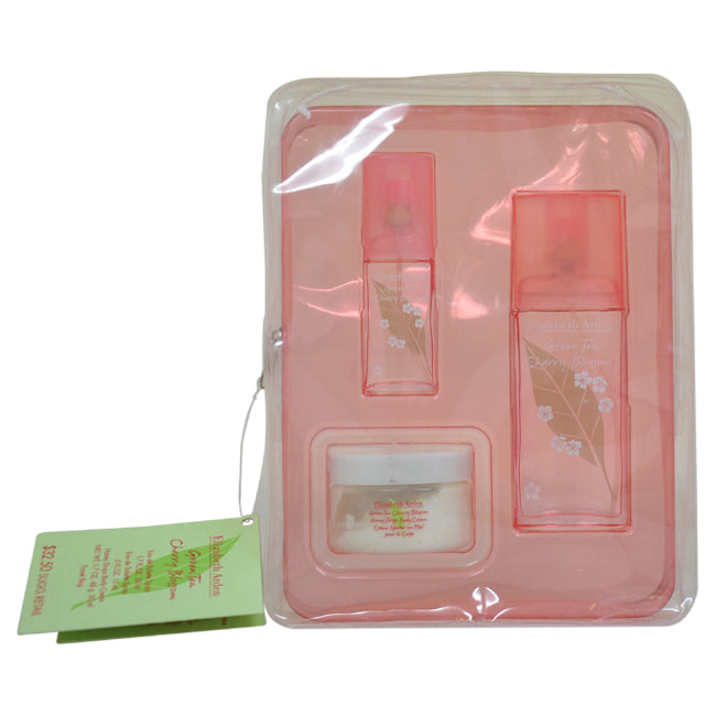 Elizabeth Arden Green Tea Cherry Blossom by Elizabeth Arden for Women - 3 Pc Gift Set 1.7oz EDT Spray, 0.5oz EDT Spray, 1.7oz Honey Drops Body Cream