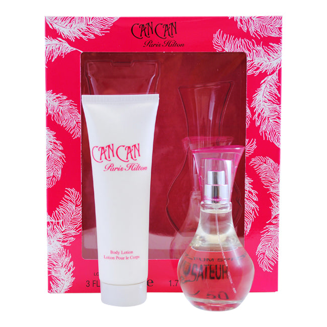 Paris Hilton Can Can by Paris Hilton for Women - 2 Pc Gift Set 1.7oz EDP Spray, 3oz Body Lotion