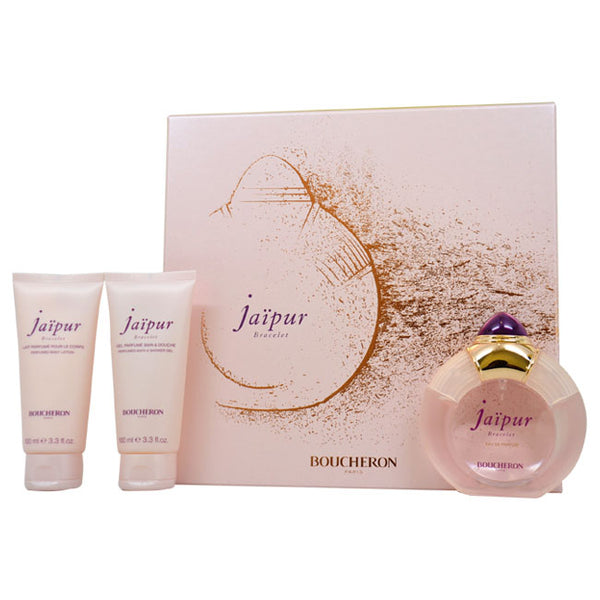 Boucheron Jaipur Bracelet by Boucheron for Women - 3 Pc Gift Set 3.3oz EDP Spray, 3.3oz Body Lotion, 3.3oz Perfumed Bath And Shower Gel