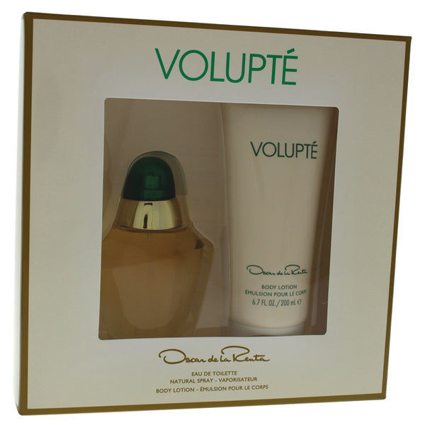 Oscar De La Renta Volupte by Oscar De La Renta for Women - 2 Pc Gift Set 3.4oz EDT Spray, 6.7oz Body Lotion