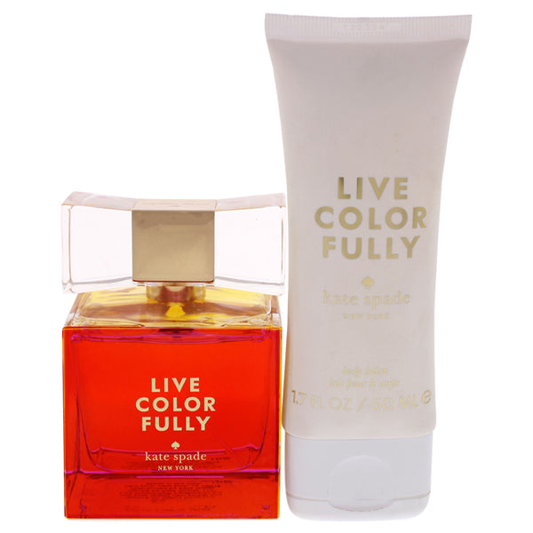 Kate Spade Live Color Fully by Kate Spade for Women - 2 Pc Gift Set 3.4oz EDP Spray, 1.7oz Body Lotion