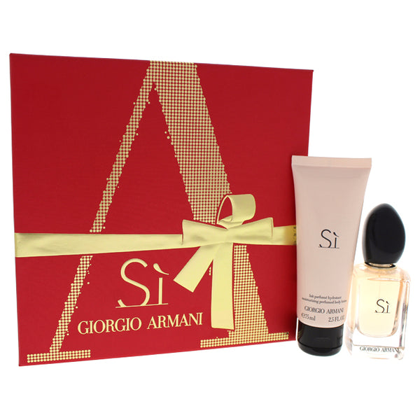 Giorgio Armani Giorgio Armani Si by Giorgio Armani for Women - 2 Pc Gift Set 1oz EDP Spray, 2.5oz Moisturizing Perfumed Body Lotion