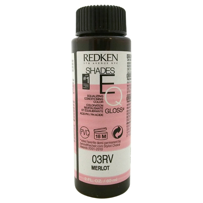 Redken Shades EQ Color Gloss 03RV - Merlot by Redken for Women - 2 oz ...