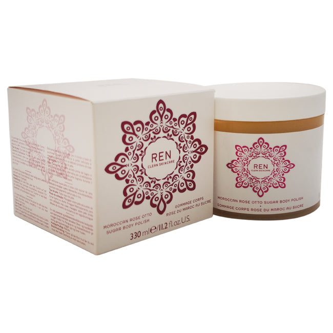 REN Moroccan Rose Otto Sugar Body Polish by REN for Women - 11.2 oz Body Polish