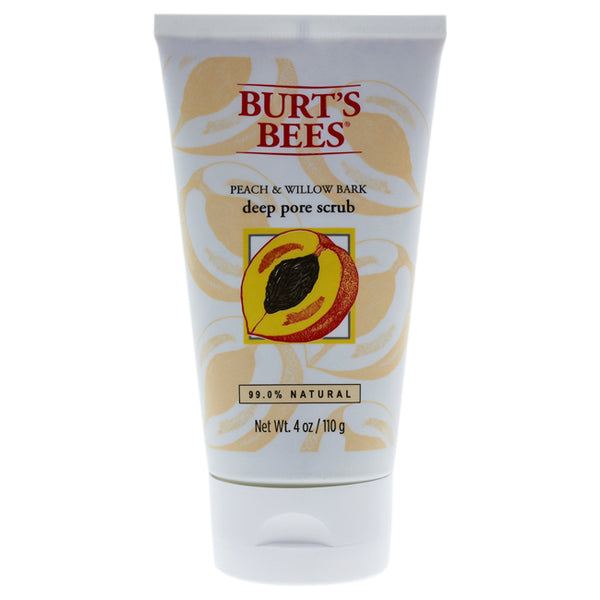 Burts Bees Peach & Willow Bark Deep Pore Scrub by Burts Bees for Women - 4 oz Scrub