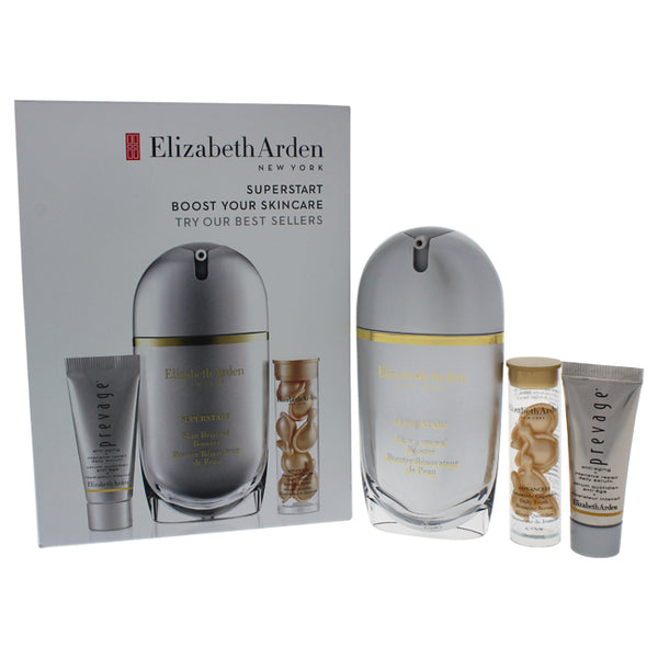 Elizabeth Arden Superstart Boost Your Skincare Set by Elizabeth Arden for Women - 3 Pc Set 1oz Superstart Skin Renewal Booster, 0.17oz Prevage Anti-Aging + Intensive Repair Daily Serum, 7caps Advanced Ceramide Capsules Daily Youth Restoring Serum