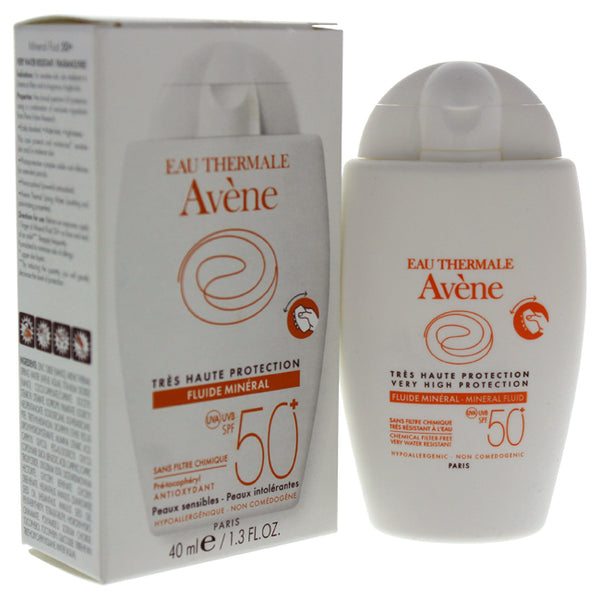 Avene Mineral Fluid SPF 50 by Avene for Women - 1.3 oz Sunscreen