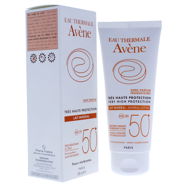 Avene Very High Protection Mineral Lotion SPF 50 by Avene for Women - 3.4 oz Lotion