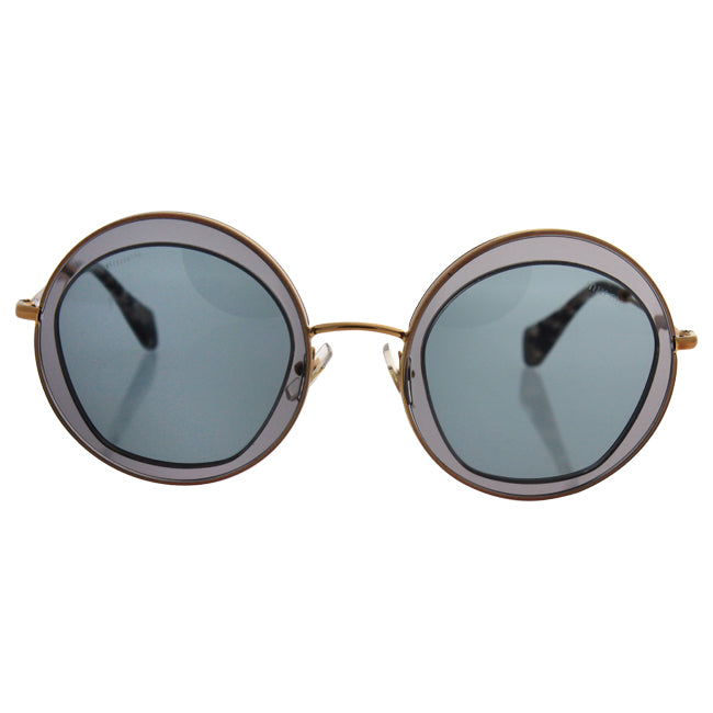 Miu Miu Miu Miu MU 50Q ROY-3C2 - Transparent Grey/Grey by Miu Miu for Women - 52-27-140 mm Sunglasses