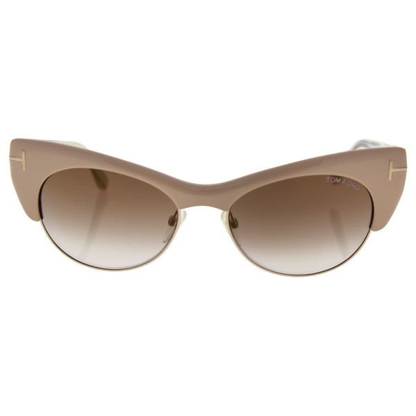 Tom Ford Tom Ford FT0387 74G Lola - Pink Gold/Brown Gradient by Tom Ford for Women - 54-17-140 mm Sunglasses
