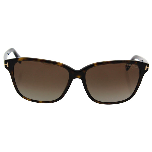 Tom Ford Tom Ford TF432 52H Dana - Dark Havana/Brown Polarized by Tom Ford for Women - 59-15-140 mm Sunglasses