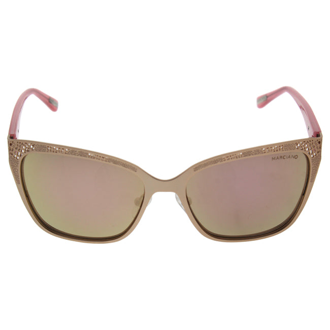 Guess Guess Gm 742 29G Marciano - Matte Rose Gold/Brown Mirror by Guess for Women - 57-17-135 mm Sunglasses