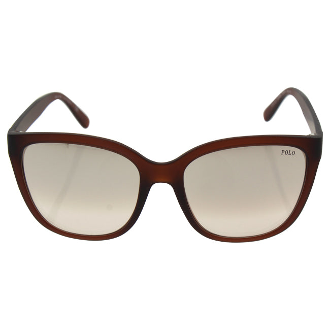 Ralph Lauren Polo Ralph Lauren PH 4114 52338Z - Matte Crystal Brown/Mirror Gradient Brown by Ralph Lauren for Women - 55-17-140 mm Sunglasses