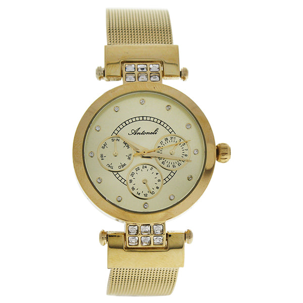 Antoneli AL0704-06 Gold Stainless Steel Bracelet Watch by Antoneli for Women - 1 Pc Watch