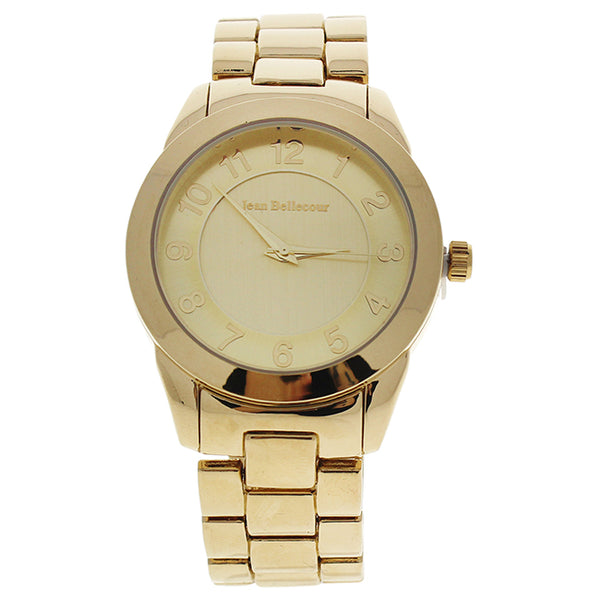 Jean Bellecour A0372-3 Gold Stainless Steel Bracelet Watch by Jean Bellecour for Women - 1 Pc Watch