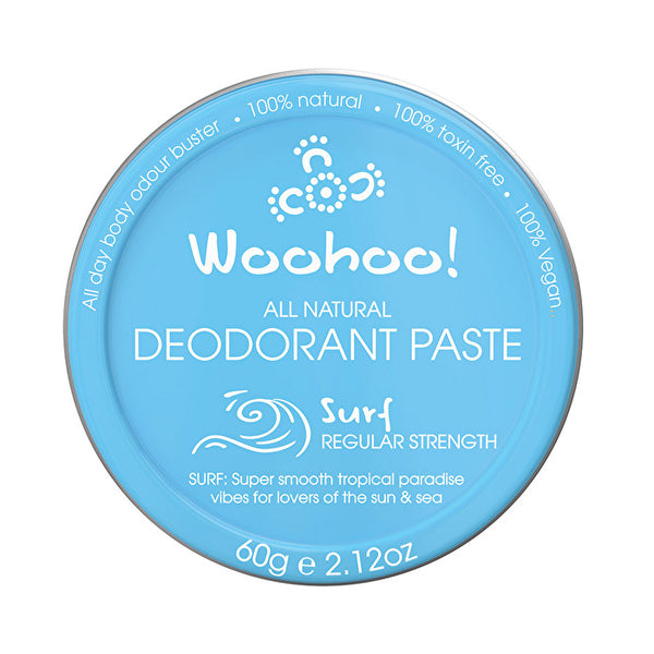 Woohoo Deodorant Paste Surf (Regular Strength)Tin 60g