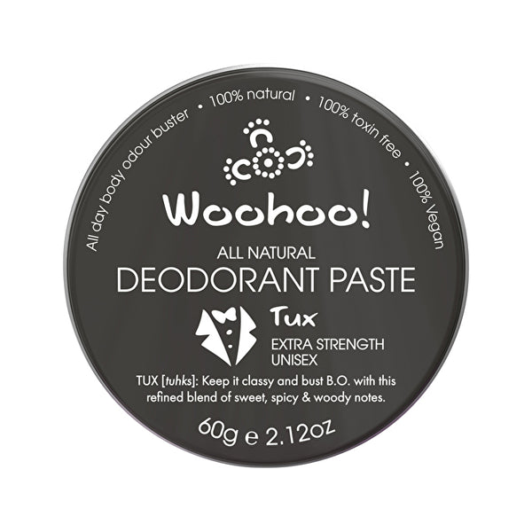 Woohoo Deodorant Paste Tux (Extra Strength) Tin 60g