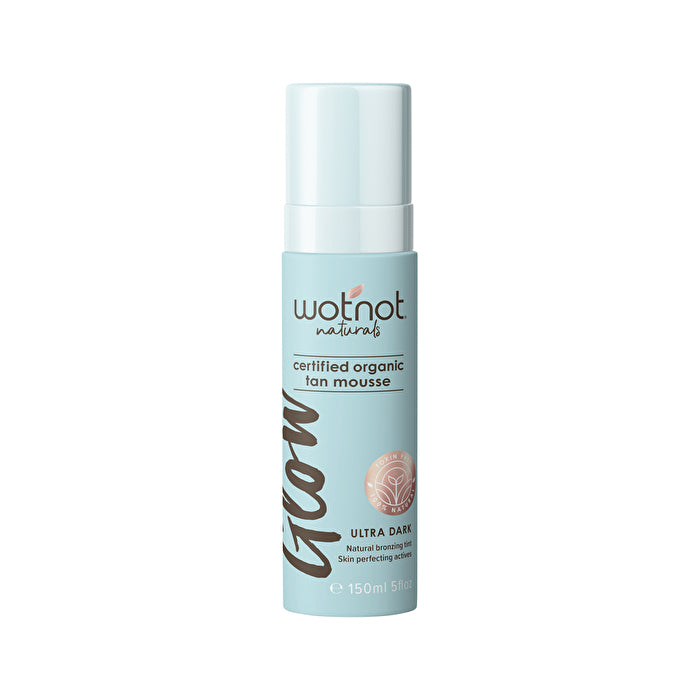 Wotnot Naturals Glow Certified Organic Tan Mousse Dark 150ml