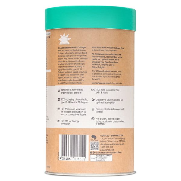 Amazonia Protein Collagen Plus Vanilla Maple 450g