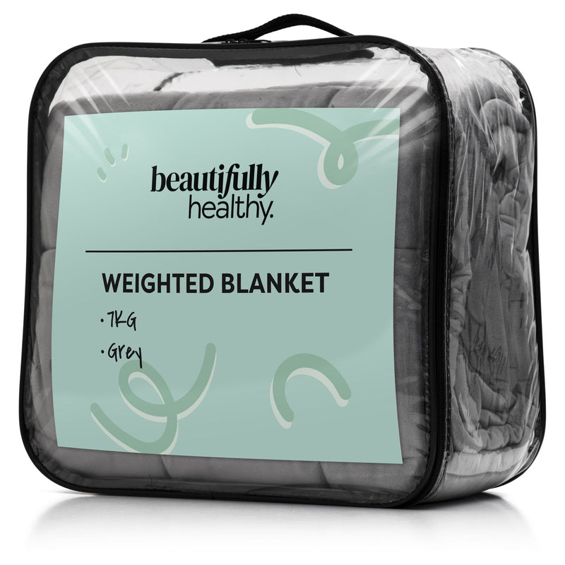 Beautifully Healthy Weighted Blanket 7 kg - Grey